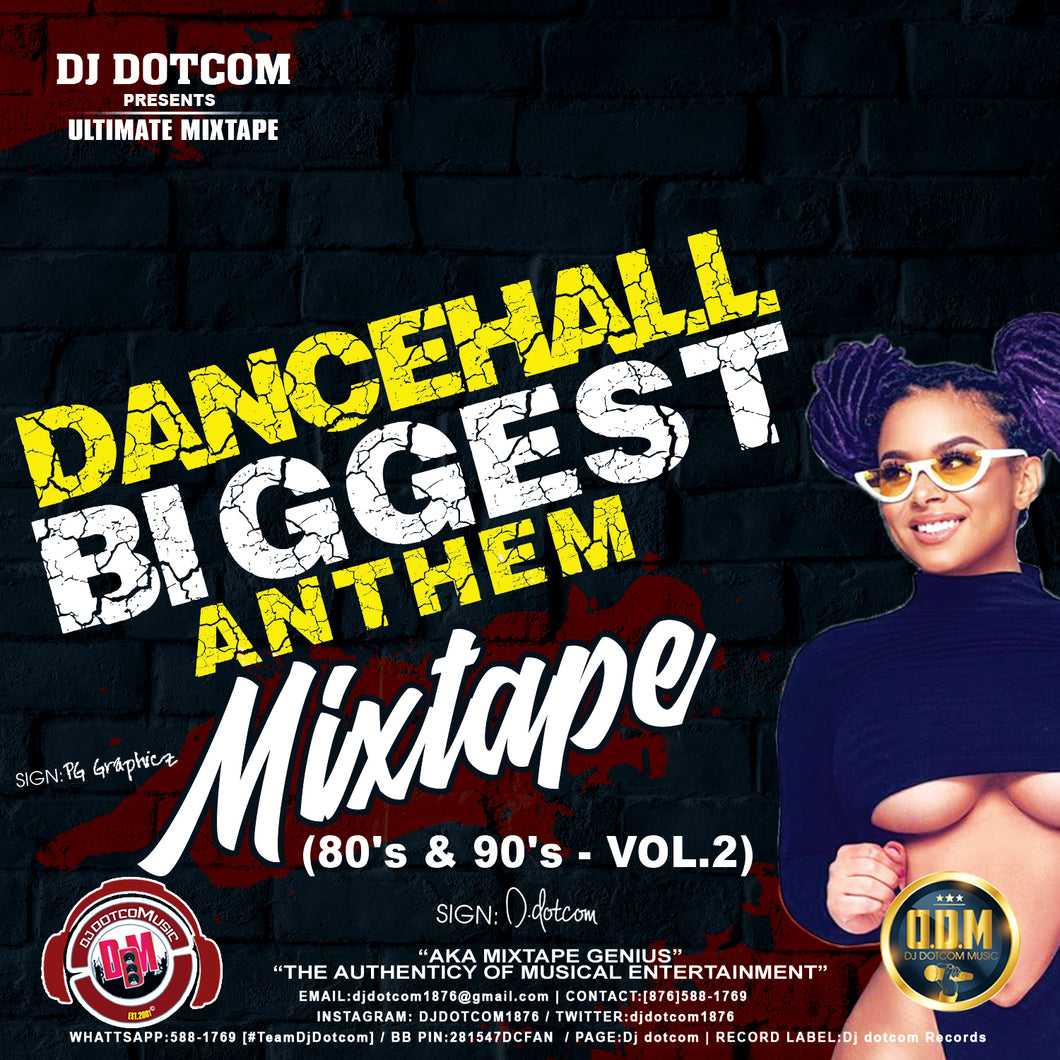 DANCEHALL BIGGEST ANTHEMS MIXTAPE (80's & 90's - VOL.2)